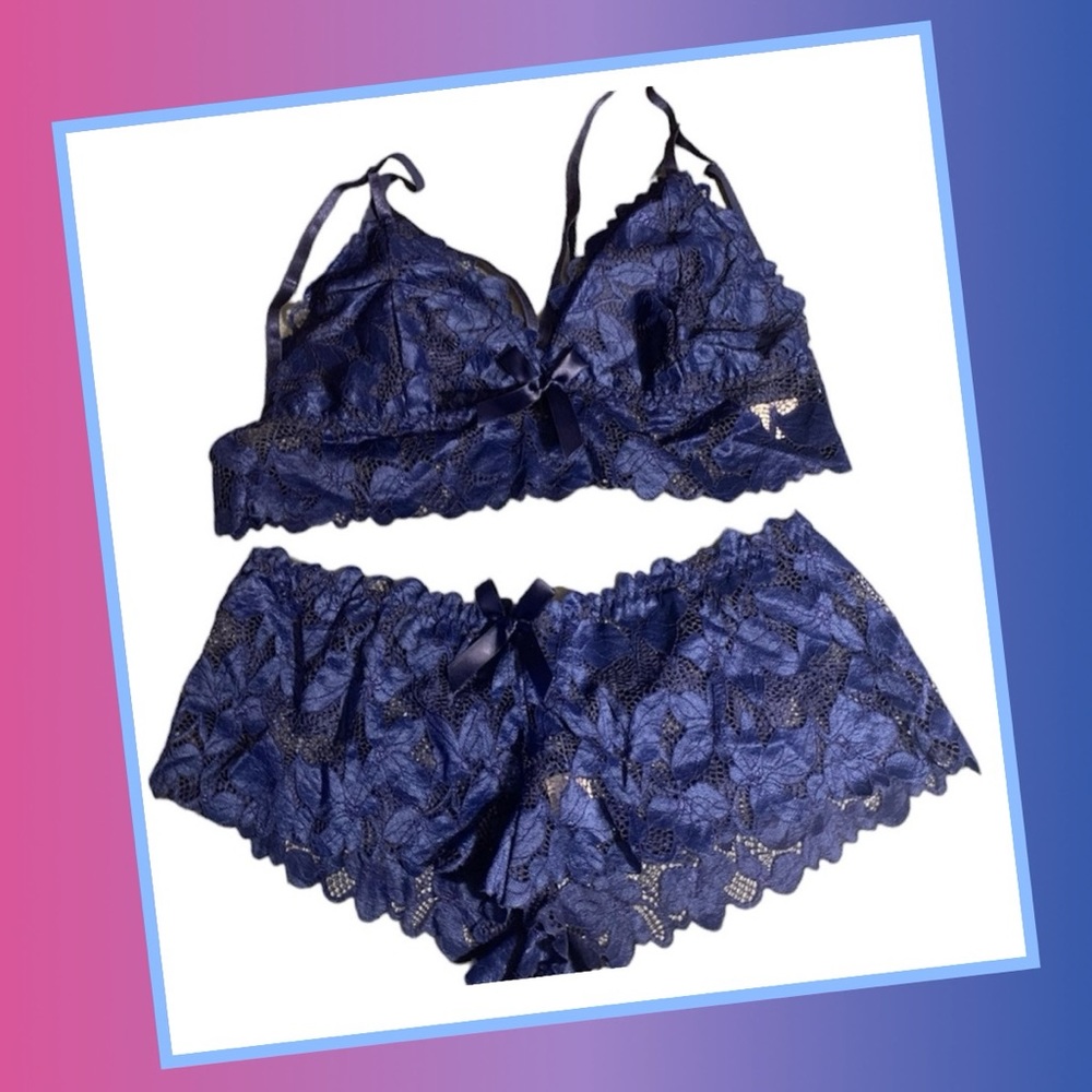 New! (2) Pc. Lace Top & Bottom